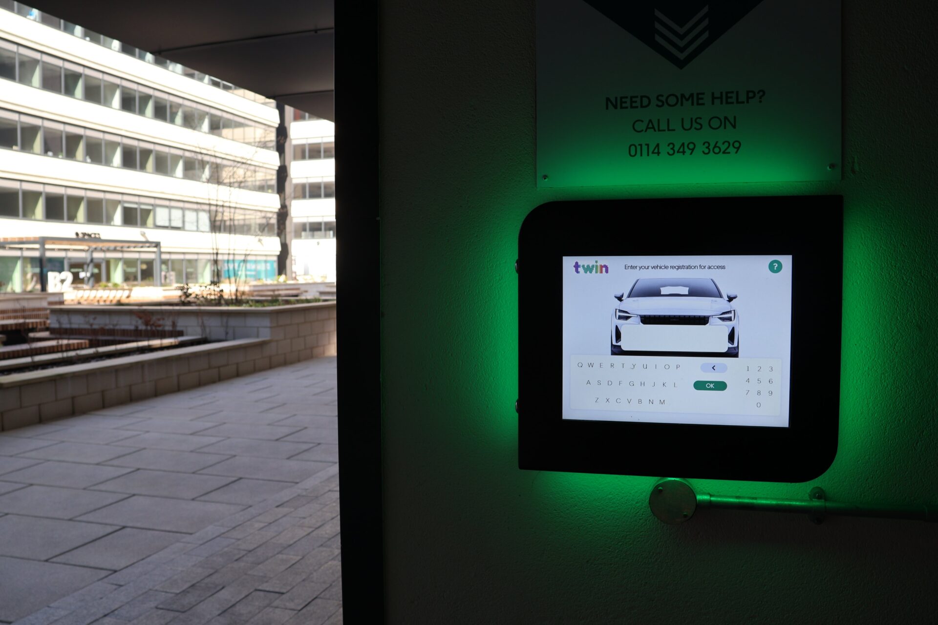 Parking barrier systems and parking payment terminals installed at Pennine Five Sheffield